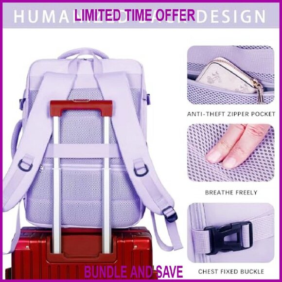 Extra Large Travel Laptop Backpack 17.3 Inch Flight Approved Daypack main image 7